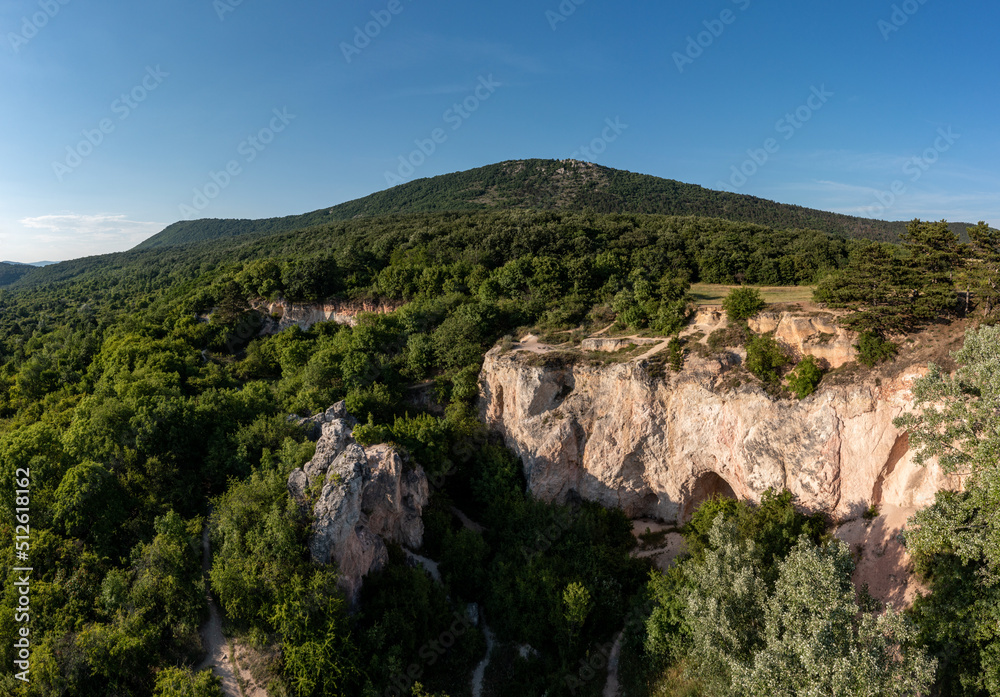 Aerial view from camel shaped rock in Budapest