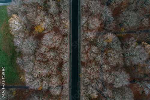Aerial view of pildammsparken, park in the city of Malmo in sweden photo