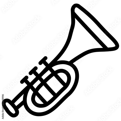 handdrawn trumpet icon