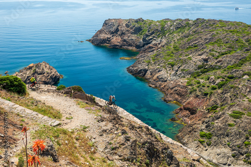 bike on the mediterranean coast