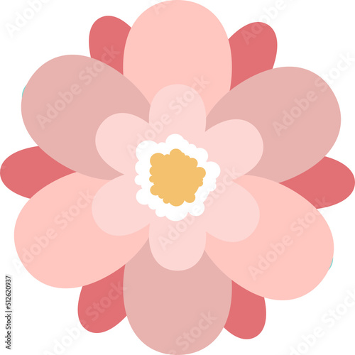 Beautiful flowers clipart design illustration