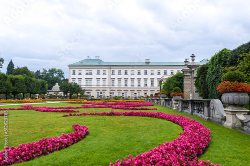 Mirabell palace garden early in the morning with no body, Salzburg, Austria