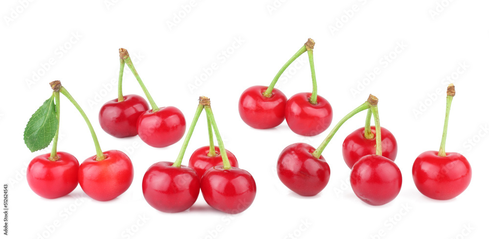 Cherries isolated on white background Cherries isolated on white background
