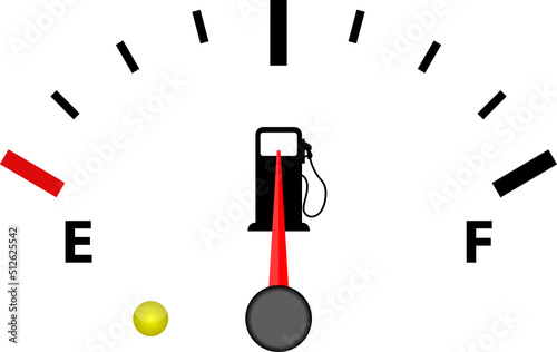 Fuel gauge clipart design illustration