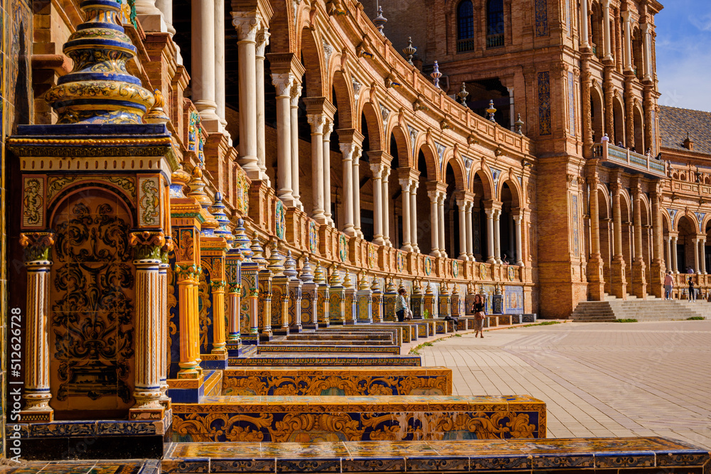 Fototapeta premium plaza espana sevilla