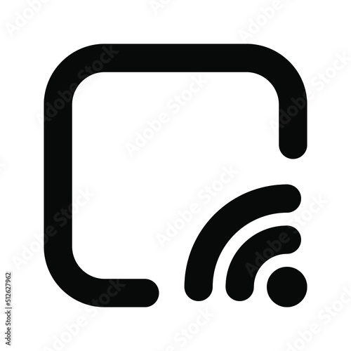 Stream icon. streaming sign. vector illustration