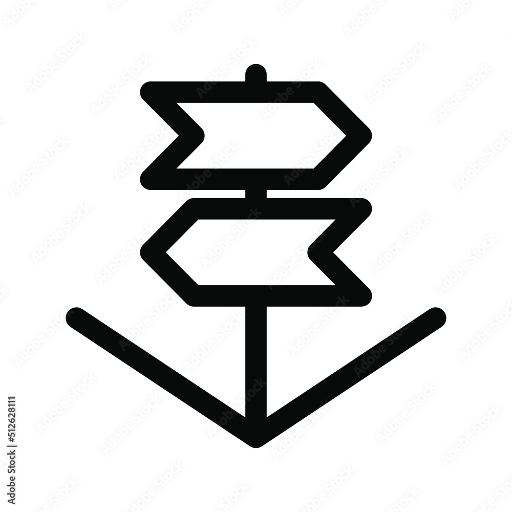 signpost icon. Direction sign. vector illustration signpost icon. Direction sign. vector illustration