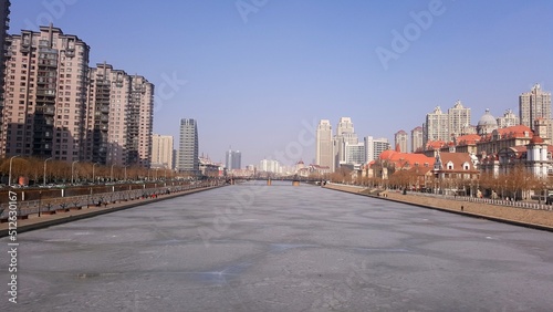 Haihe River at Tianjin City, China