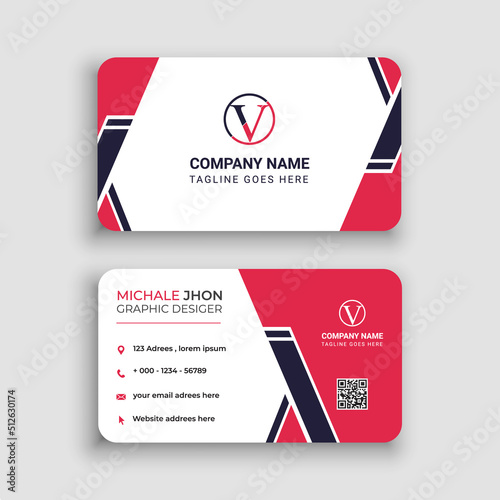 Modern bussines card. Simple business card design. Creative and elegant business card design. Simple business card template