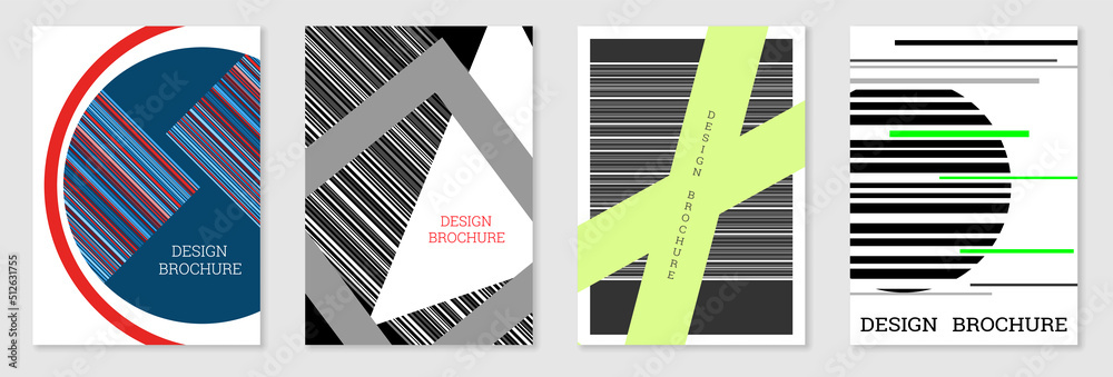 Set of cover design in Memphis style. Geometric design, abstract background. Fashionable bright cover, banner, poster, booklet. Creative colors. Set of cover design in Memphis style. Geometric design, abstract background. Fashionable bright cover, banner, poster, booklet. Creative colors.