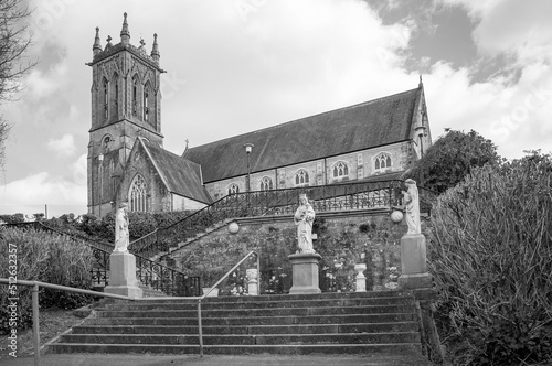 BANDON, COUNTY CORK, IRELAND. MARCH 29, 2022. St Patrick Church. Mother of God monument. photo