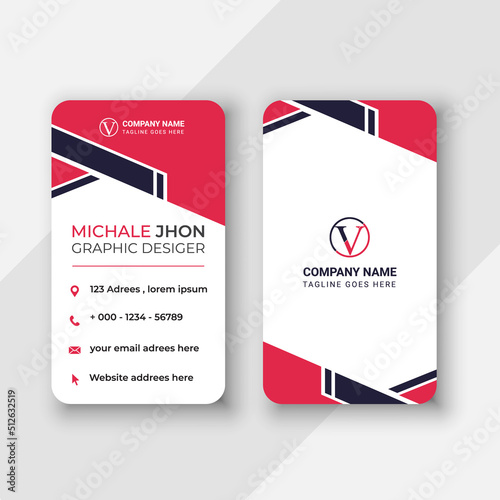 Modern bussines card. Simple business card design. Creative and elegant business card design. Simple business card template