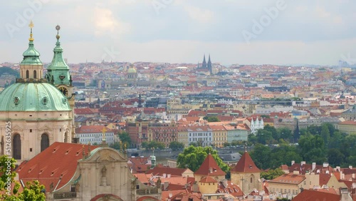 Wallpaper Mural panoramic view of Prague. Czech republic. Travel and sights of city breaks. landmarks, travel guide and postcard. Torontodigital.ca