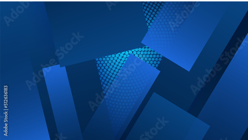 Wallpaper Mural Modern dark blue abstract background. Vector abstract with science, futuristic, energy technology concept over dark blue background. Blue business presentation background Torontodigital.ca
