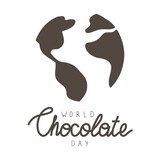 World Chocolate Day. Vector illustration card. Concept design for web, banner, background, wallpaper, poster or card design.
