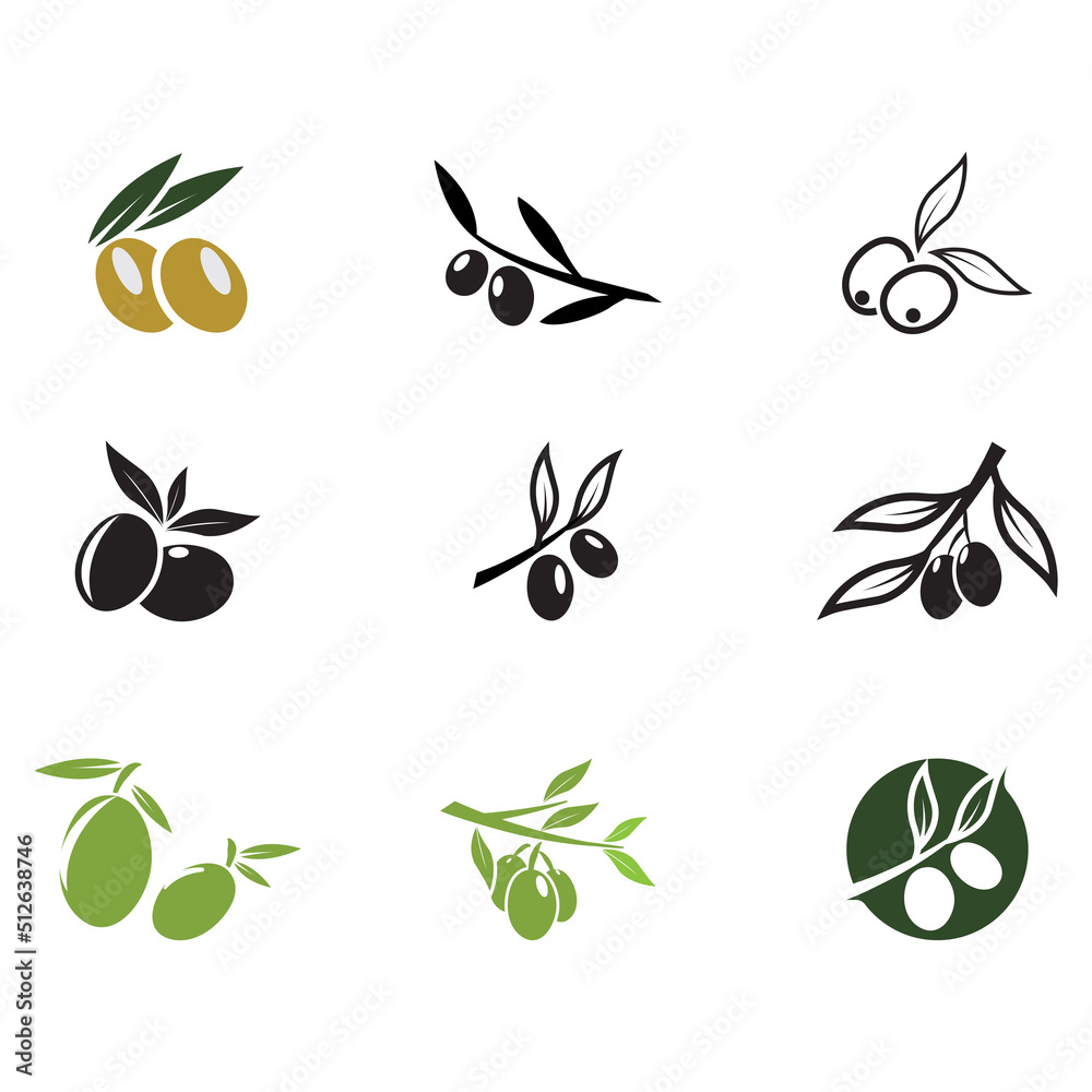 olive icon vector illustration design template olive icon vector illustration design template