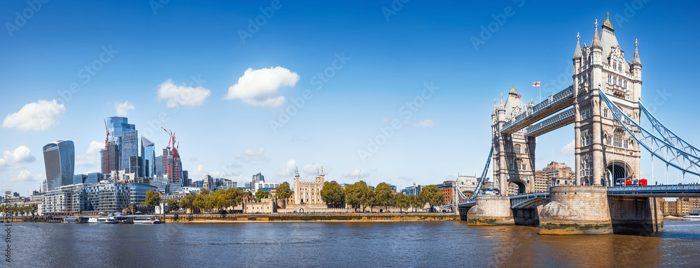 panoramic view at the skyline of london