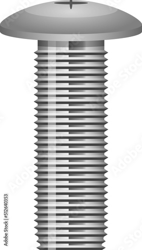 Hex bolt clipart design illustration