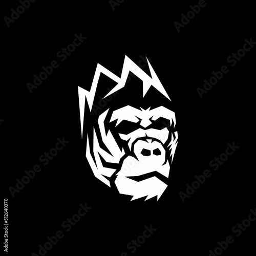 Wallpaper Mural Gorilla head logo - Monkey vector template Torontodigital.ca