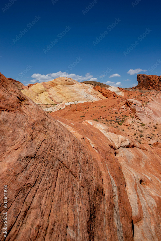 red rock formations at valley of fire state park in nevada