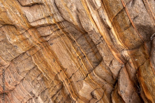 close up of rock texture sandstone in zion national park