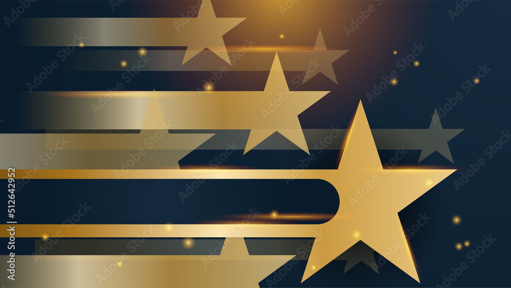 Obraz premium Abstract black and gold shapes background