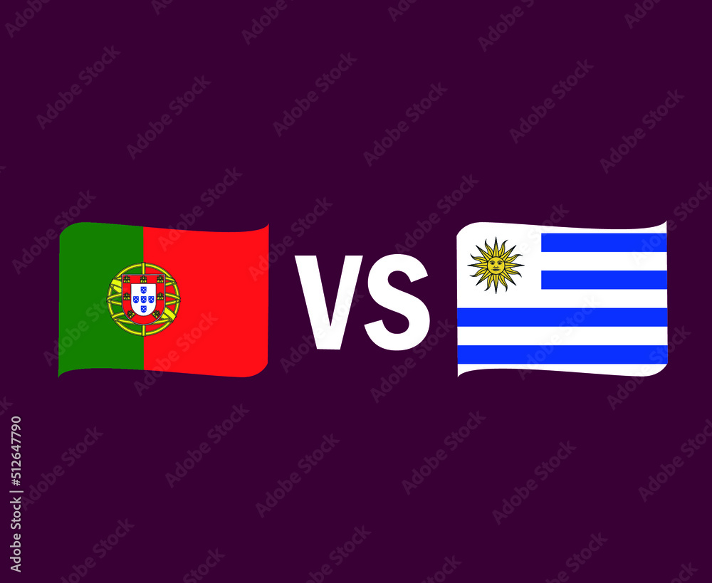 Portugal And Uruguay Flag Ribbon Symbol Design Europe And Latin America football Final Vector European And Latin American Countries Football Teams Illustration Portugal And Uruguay Flag Ribbon Symbol Design Europe And Latin America football Final Vector European And Latin American Countries Football Teams Illustration