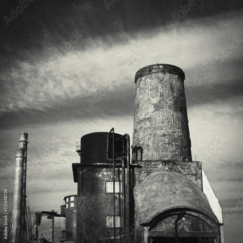 Canvastavla old factory chimney