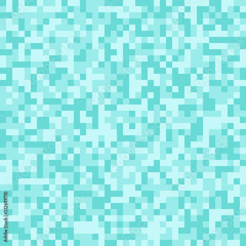 pixelated background in shades of blue  colorful cubes