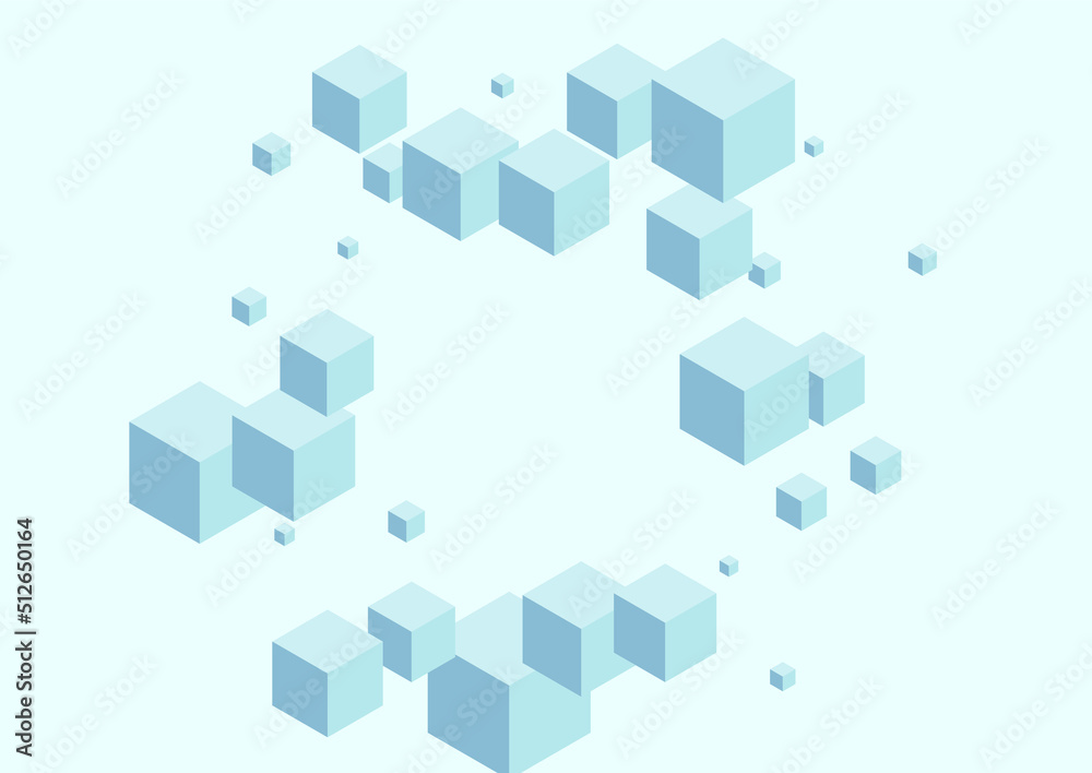 White Geometric Background Blue Vector. Cube Toy Design. Grey Square Perspective Card. Wallpaper Texture. Blue-gray Abstract Block. White Geometric Background Blue Vector. Cube Toy Design. Grey Square Perspective Card. Wallpaper Texture. Blue-gray Abstract Block.