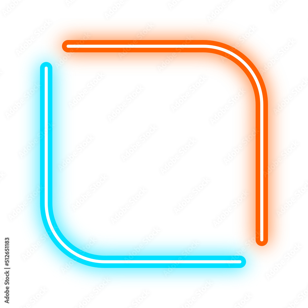 neon two tone square frame
neon two tone square frame