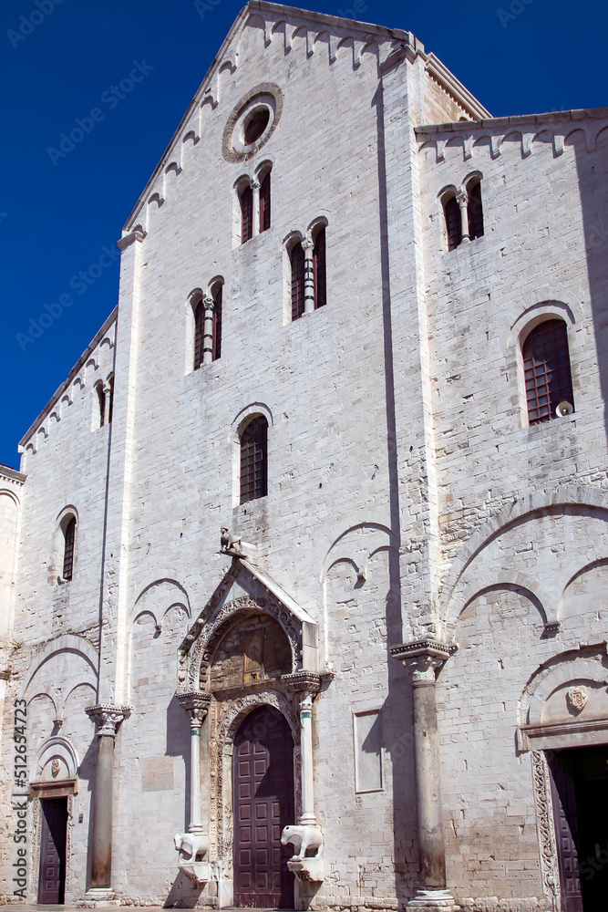 Basilica of Saint Nicholas also known as Basilica San Nicola de Bari in Bari, Puglia. Italy