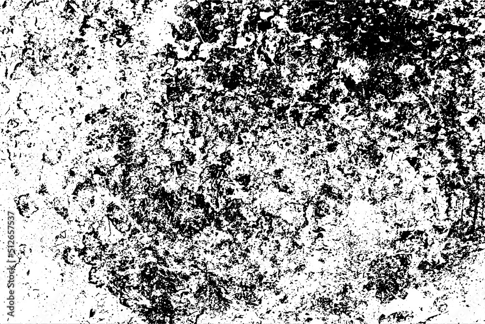 Grunge black and white vector texture. Monochrome dirty background. Abstract worn surface Grunge black and white vector texture. Monochrome dirty background. Abstract worn surface