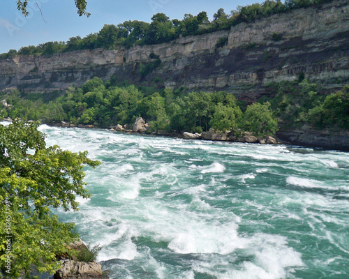 Turquoise water of the Niagara River