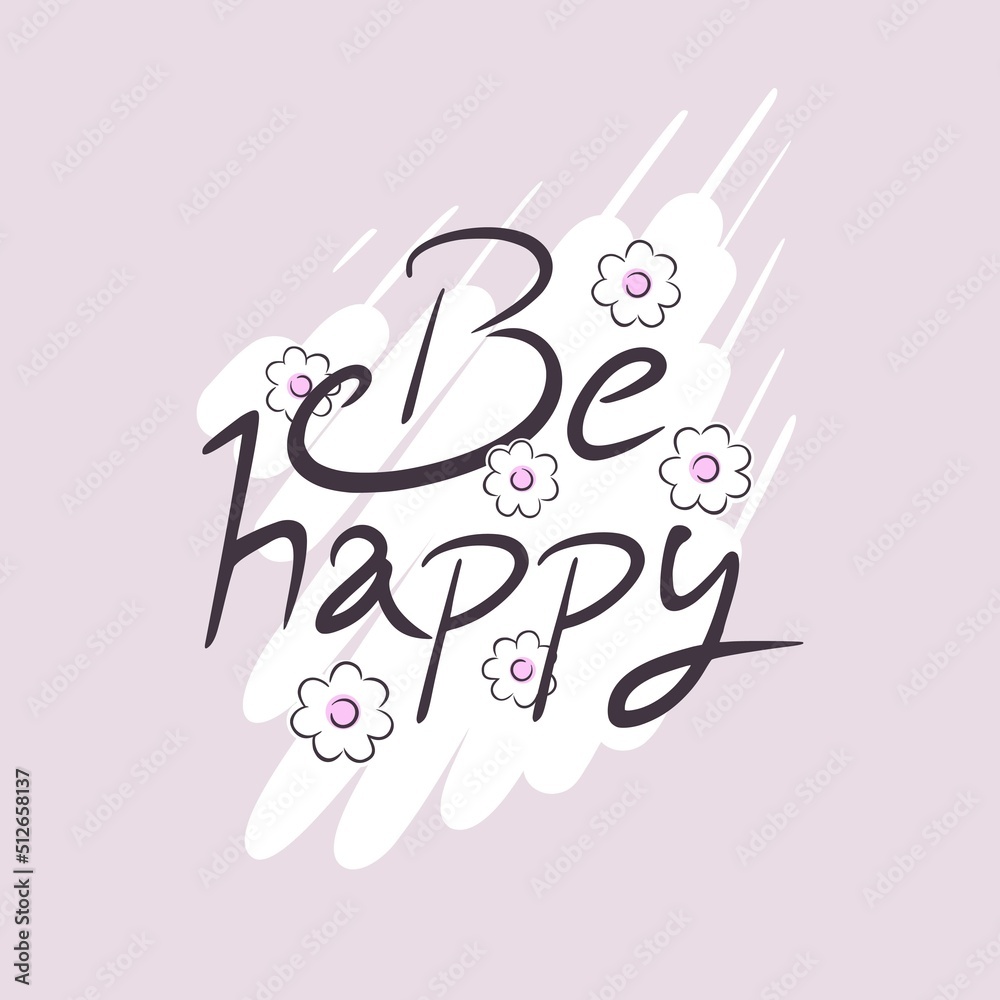Be happy message
