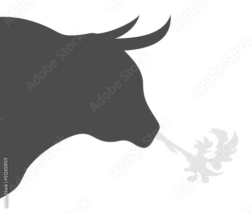 Spanish bull illustration