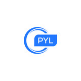 PYL letter design for logo and icon.PYL typography for technology, business and real estate brand.PYL monogram logo.vector illustration.