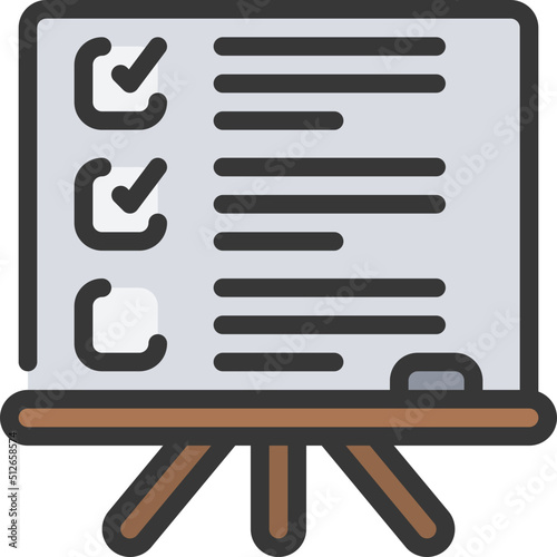 Whiteboard To Do List Icon