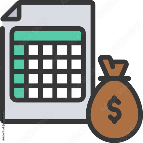 Investment Spreadsheet Icon