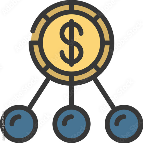 Split Budget Icon