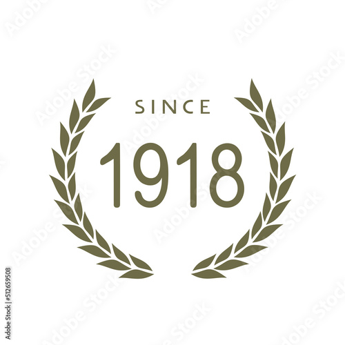 since 1918 year symbol