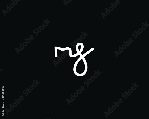 letter MG logo design vector template