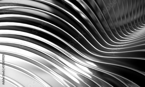 Metallic abstract steel stripe pattern background