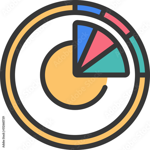 Double Pie Chart Icon
