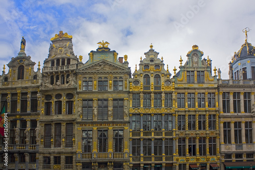 Guildhalls on the Grand Place in Brussels, Belgium 