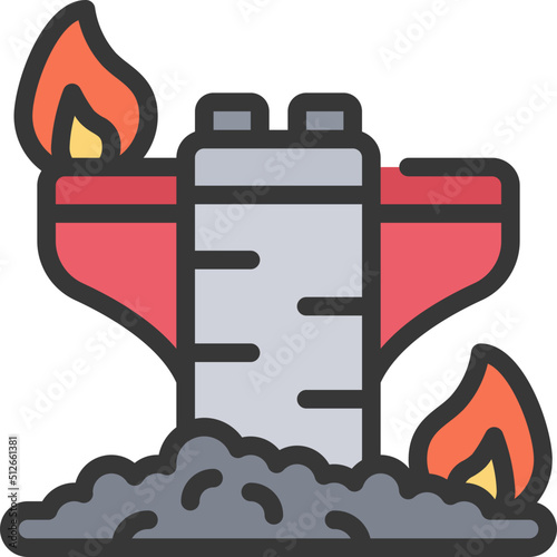 Rocket Crash Icon