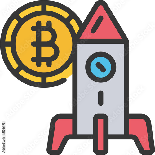 Bitcoin Startup Icon