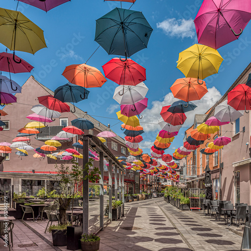 colorful umbrellas in Vejle