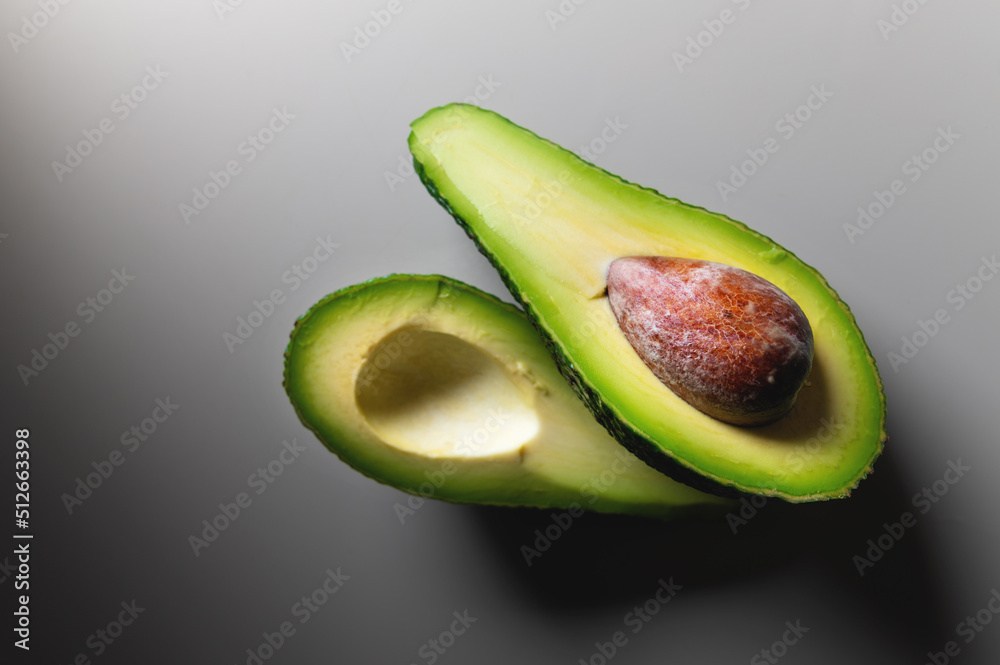 Avocado. Organic avocados on a white table. Healthy vegan food concept. Diet. Dieting