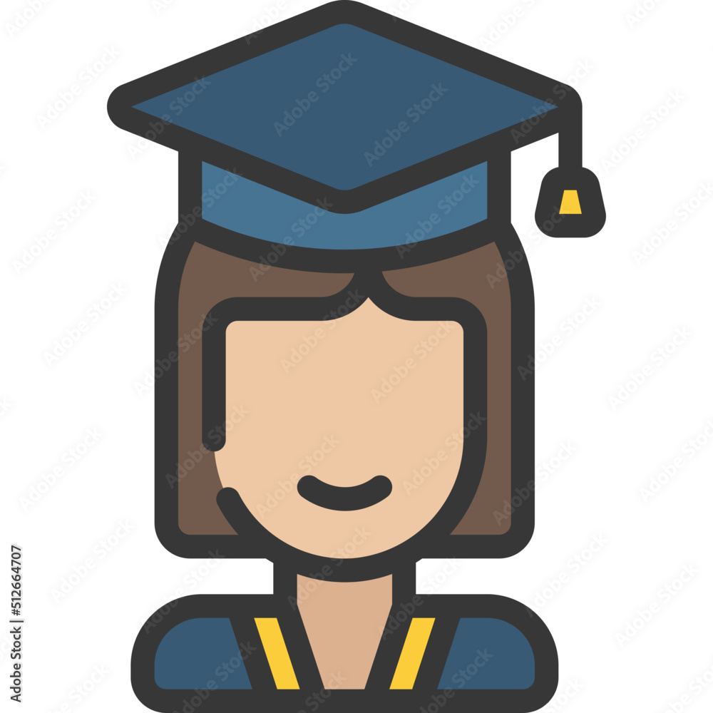 Female Student Icon